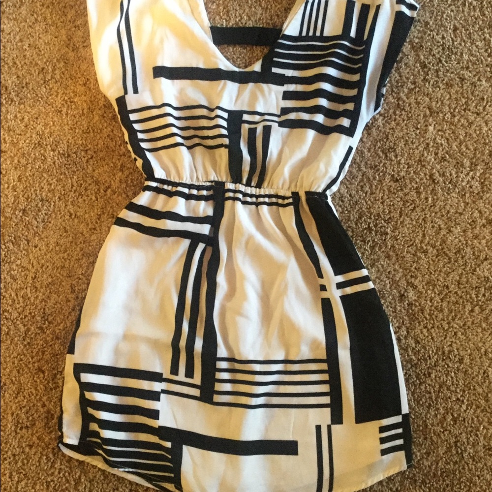 Black and white dress